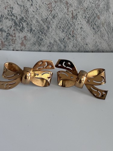 Vintage coro ribbon bow screw - ribbon,