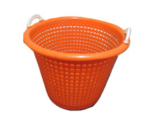 Extra Large Storage Basket Orange 58L (Graduated Fishing Camping Home)