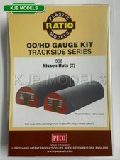 BNIB OO Gauge Ratio 558 Nissen Hut (2 Pk) - Plastic Kit