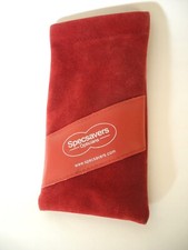 Specsavers Eye Glasses Case VTG Red Soft Velvet Sleeve - Sunglasses Spectacles
