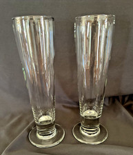 2 Footed Clear Glass Pilsner
