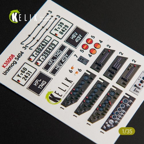 Unimog 404 interior decals - interior, 3d