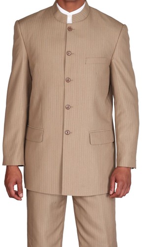 Men mandarin banded collar - men, /banded
