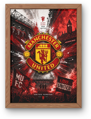 Manchester united poster old - manchester,