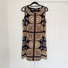 Next Navy Gold Baroque Print