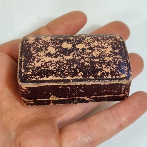 Antique maroon paper covered - antique,