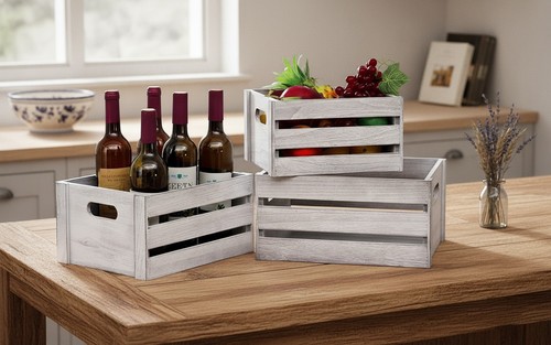 Wooden storage crates pc - crates,,