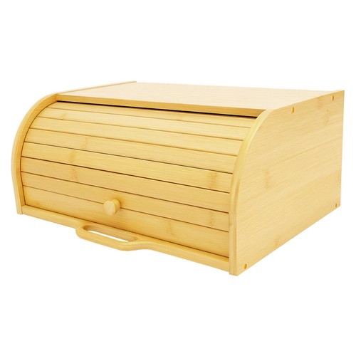 Bamboo bread bin elegant - -,