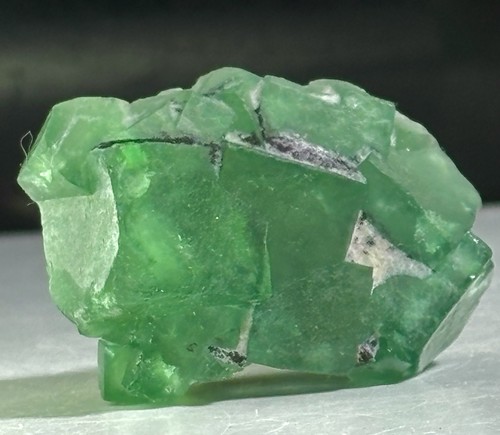 Emerald green fluorite crystal - emerald,