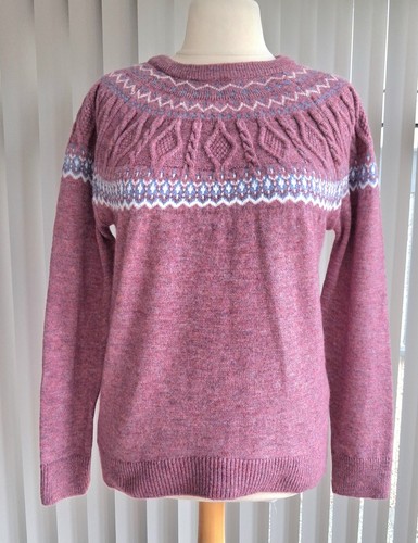 Classic pink fairisle - pink, soft