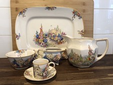 5 Pieces Swinnerton Hampton Ivory ‘Old England Gardens’