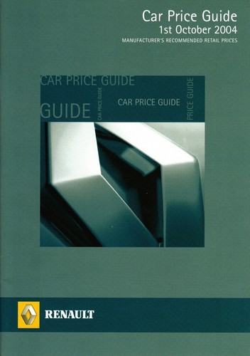 Renault car price guide oct - renault,