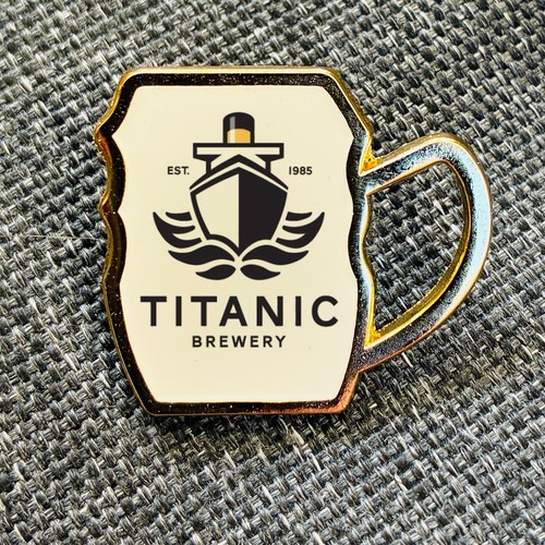 Titanic brewery pint - pint, glass