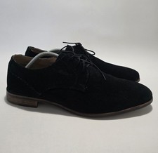 Topman Mens Black Derby Shoes