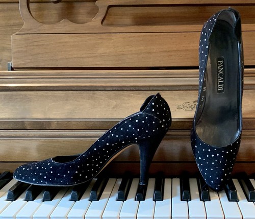 Vintage pancaldi black suede - pancaldi,