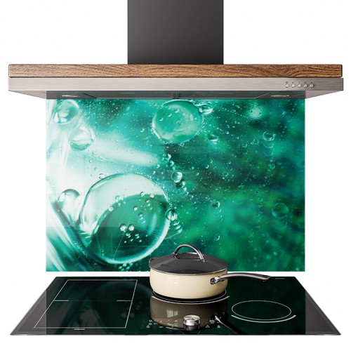 Glass splashback kitchen tile - glass,