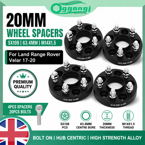 Alloy wheel spacers 20mm - alloy,