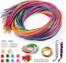 295 PCS Scoobies Strings Kit, Scoubidou Strings, Plastic Lacing Cord Gimp String