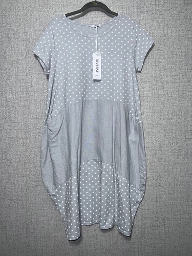 Women tulip dress - polka, dot