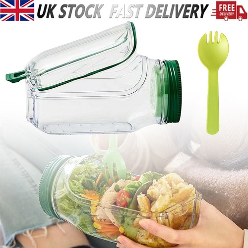Portable leakproof salad jar - leakproof,