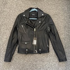 Genuine Ladies Diesel 100% Goat Leather/Biker Style Jacket R Sinya A Jacket