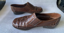 Barker Tan Brown Woven Leather