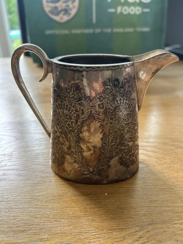 Silver plated milk jug - plated,