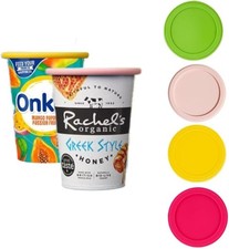 4 Pcs Reusable Yogurt Pot Lids