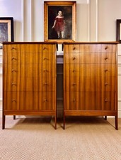 MID CENTURY WALNUT CHEST OF DRAWERS TALLBOY BY PETER HAYWARD FOR VANSON
