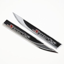 2 Pcs black Metal Sports