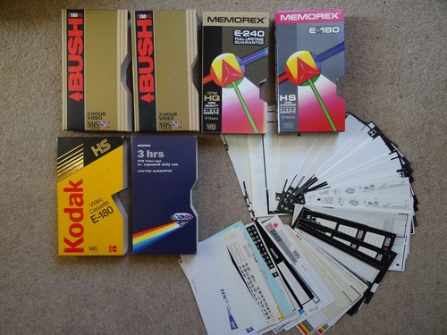 Vhs video cassette - spine, /