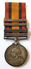 Queen Victoria South Africa Boer War Medal 4 Bars Original