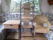 Rattan Conservatory Set Chair Table & Bookcase