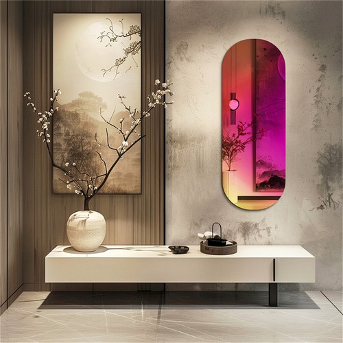 Rainbow aesthetic wall mirror - rainbow,