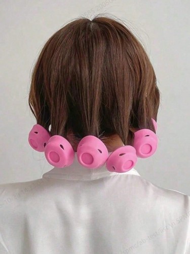 10pcs silicone hair curlers - 10pcs,
