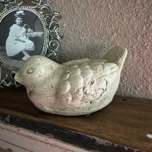 Bird cast stone cement outdoor - bird,