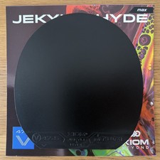 USED Xiom Jekyll & Hyde V 47.5  Table Tennis Rubber 155 x 150mm Black MAX