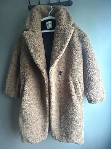 Zara beige boiled - wool, teddy