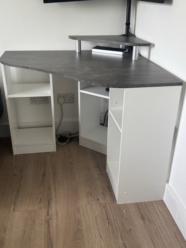 Wayfair grey white - corner, desk