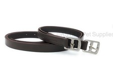 LEATHER STIRRUP LEATHERS BLACK