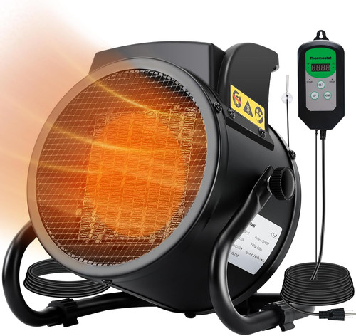 Greenhouse heater with - heater,
