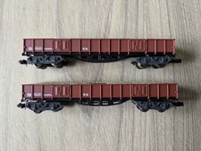 Pair Of Ibertren N Gauge 412 4 Axle Open Wagons With Load 