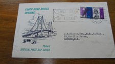 1964 FIRST DAY STAMP COVER,FORTH ROAD BRIDGE OPENING