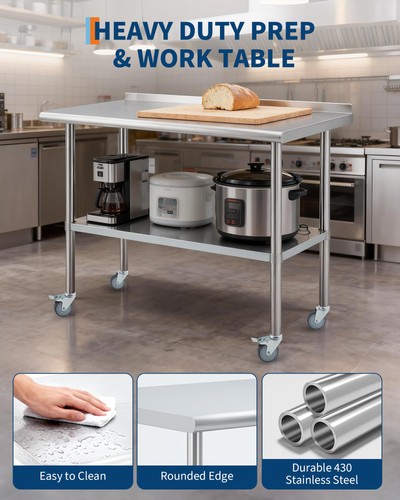 48in stainless steel - 24*48in,