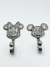 Pair Of Pewter Disney Mickey &