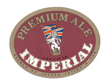 JOSHUA TETLEY  IMPERIAL ALE , Pump Clip , Badge Magnetic
