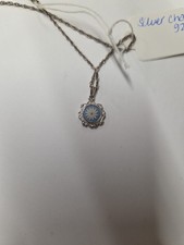 Vintage/retro 925 silver Wedgewood (Daisy) necklace 