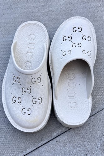 Gucci white cream - rubber, mules