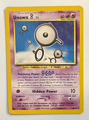 Nintendo pokemon tcg unown - nintendo,