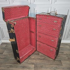 Antique Steamer Trunk Wardrobe